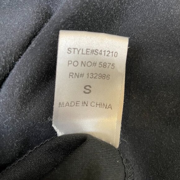 Mittoshop Black Floral Mini Dress Size S Keyhole Front Sleeveless Black - Picture 8 of 9